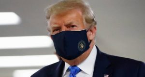 Donald Trump finally wears face mask