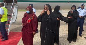 Aisha Buhari returns to Nigeria after medical treatment in UAE