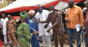 Oyo lawmaker empower widows with goats