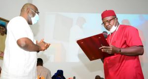Anambra Information Commissioner receives 2021 Chinua Achebe Award for Intellectual Productivity