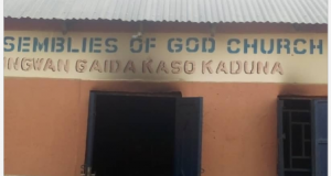 Assemblies of God Church  in Kaduna set ablaze by hoodlums