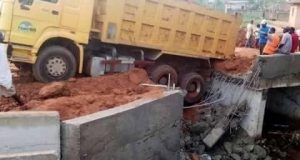 Photos: Bridge constructed by Kogi State Governor Yahaya Bello collapses