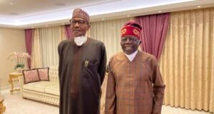 Tinubu visits Buhari in London as both APC leaders embark on medical tourism (photos)