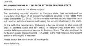 Insecurity: Suspend services in Zamfara State – NCC orders telecommunication companies