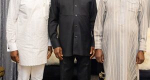 Atiku, Okowa pays courtesy visit to Goodluck Jonathan