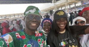Fans troll Mercy Johnson for supporting APC, receives commendation from husband