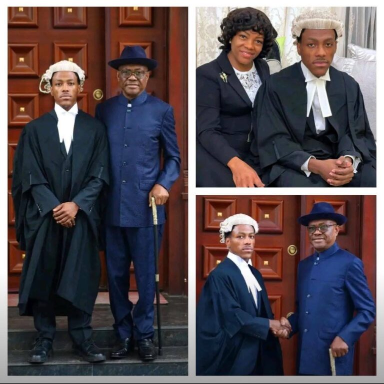 (Photos) FCT Minister, Nyesom Wike’s son called to Bar