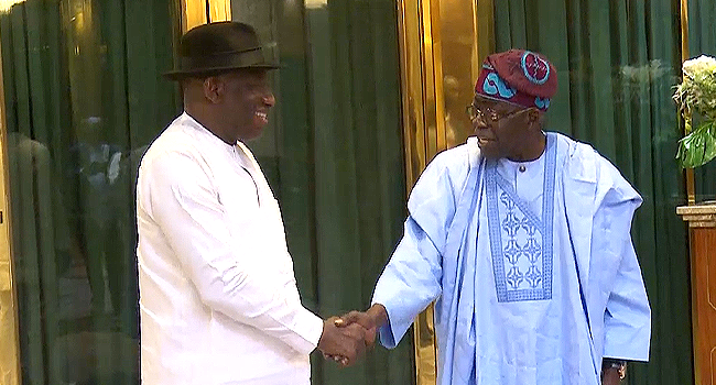 2027: Presidency welcomes Goodluck Jonathan to presidential race