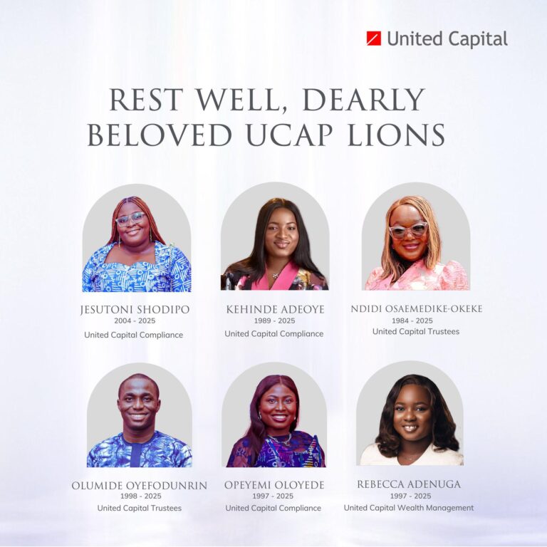United Capital holds memorial service for six workers who died in Afriland Towers inferno