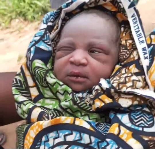 New-born baby found dumped in Nasarawa bush, mother arrested (video)