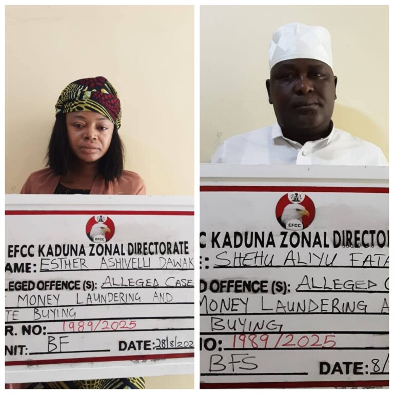 EFCC arraigns Kaduna PDP Reps candidate and one other for N26m money laundering, vote buying in Abuja