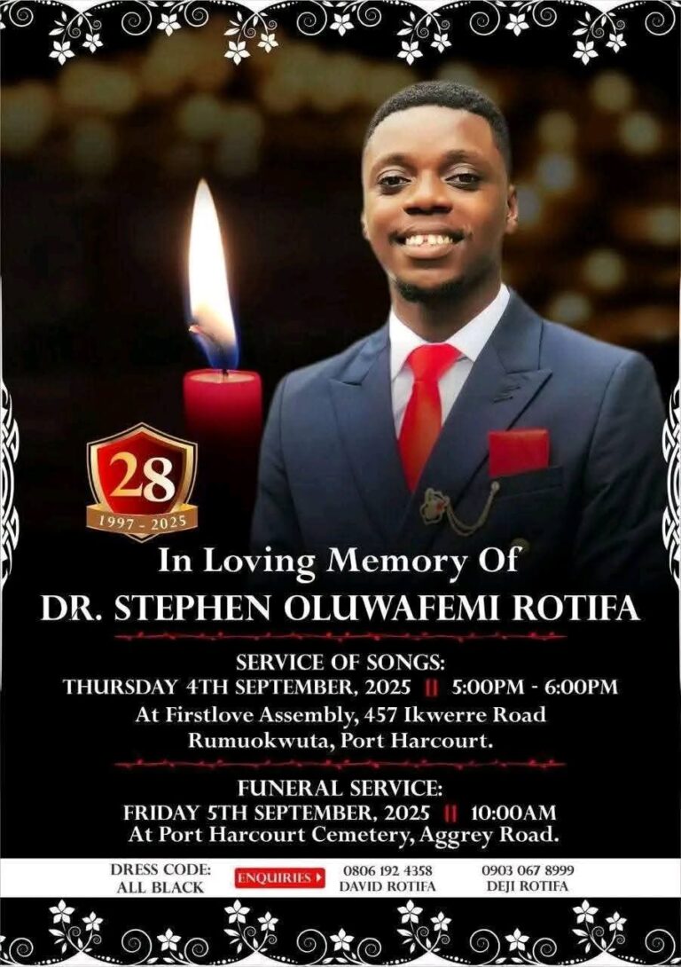 Doctor who collapsed after 72-hour shift buried in Port Harcourt