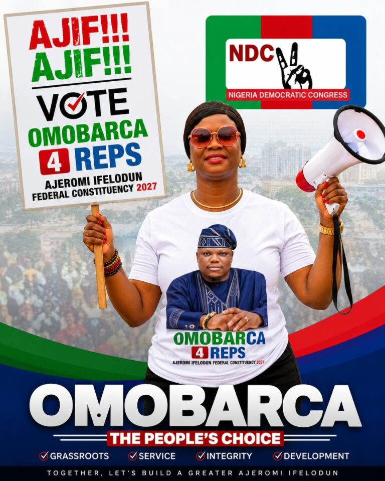 NDC candidate for House of Reps, OmoBarca ready to serve Ajeromi-Ifelodun in 2027