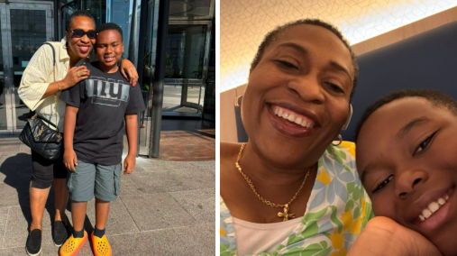 Olakunle Churchill hails ex-wife Tonto Dikeh as their son, King Andre, spends the holiday with grandma in Paris