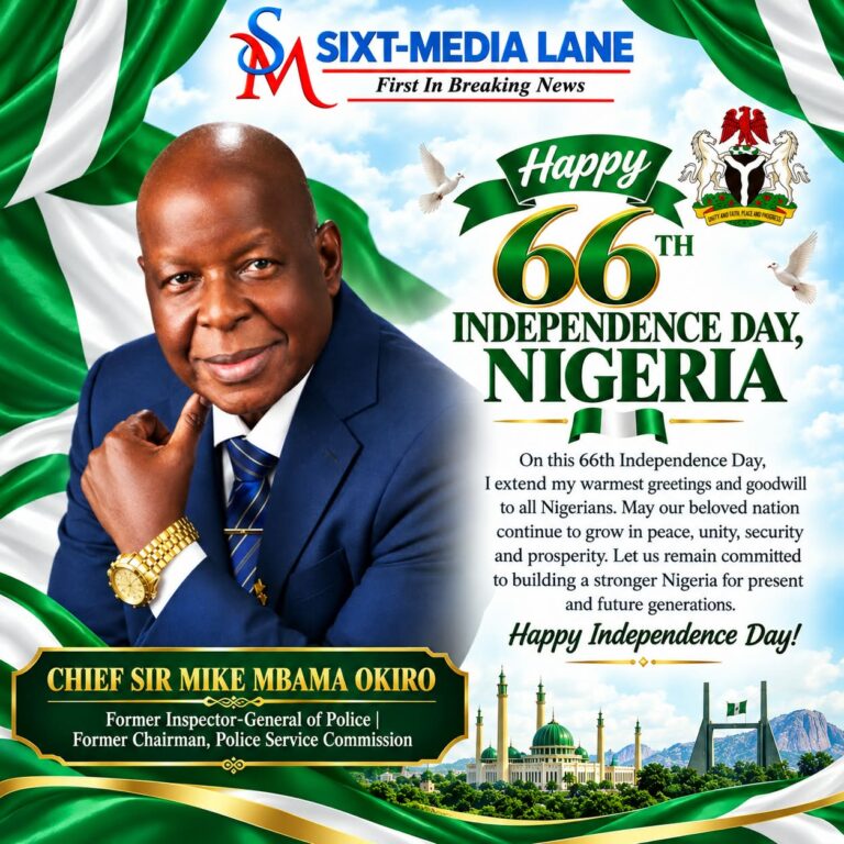 Mike Okiro Urges Nigerians to Remain United, Hopeful as Nigeria Marks 66th Independence Anniversary